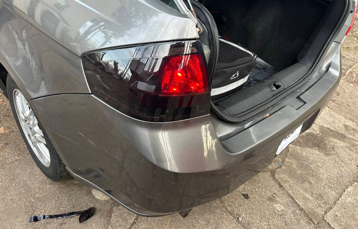 Smoked taillight tint installed on a customer's vehicle
